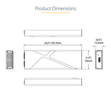 StarTech.com USB-C 10Gbps to M.2 NVMe or M.2 SATA SSD Enclosure - Tool-free External M.2 PCIe/SATA NGFF SSD Aluminum Case - USB Type-C&A Host Cables - Supports 2230/2242/2260/2280