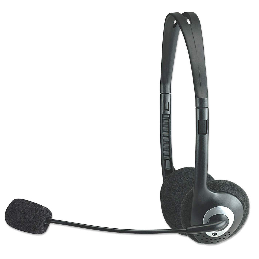Computer Boom Manhattan Stereo On-Ear Headset (3.5mm), Microphone Boom, In-Line Volu ...