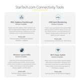 StarTech.com USB C Multiport Adapter 4K 60Hz HDMI Video, 3 Port 5Gbps USB-A Hub, 100W USB Power Delivery Pass-Through/GbE/SD/MicroSD, 12"/30cm Cable, Travel Laptop Docking Station