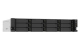 QNAP TS-1273AU-RP-8G NAS/storage server Rack (2U) Ryzen Embedded V1500B 8 GB DDR4 0 TB QNAP QTS Aluminium, Black