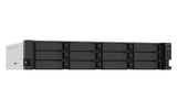 QNAP TS-1273AU-RP-8G NAS Rack (2U) Ryzen Embedded V1500B 8 GB DDR4 72 TB HDD QNAP Turbo System Black, Grey