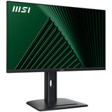 MSI PRO MP275PG 27 Inch Monitor, FHD (1920 x 1080), 100Hz, IPS, 1ms, 1x HDMI 1.4b, 1x DP 1.2a output, 1x D-Sub(VGA), Built-in Speakers, Anti-Glare, Anti-Flicker, Less Blue light, TÜV Certified, VESA, Kensington, 4-way adjustable stand, Black
