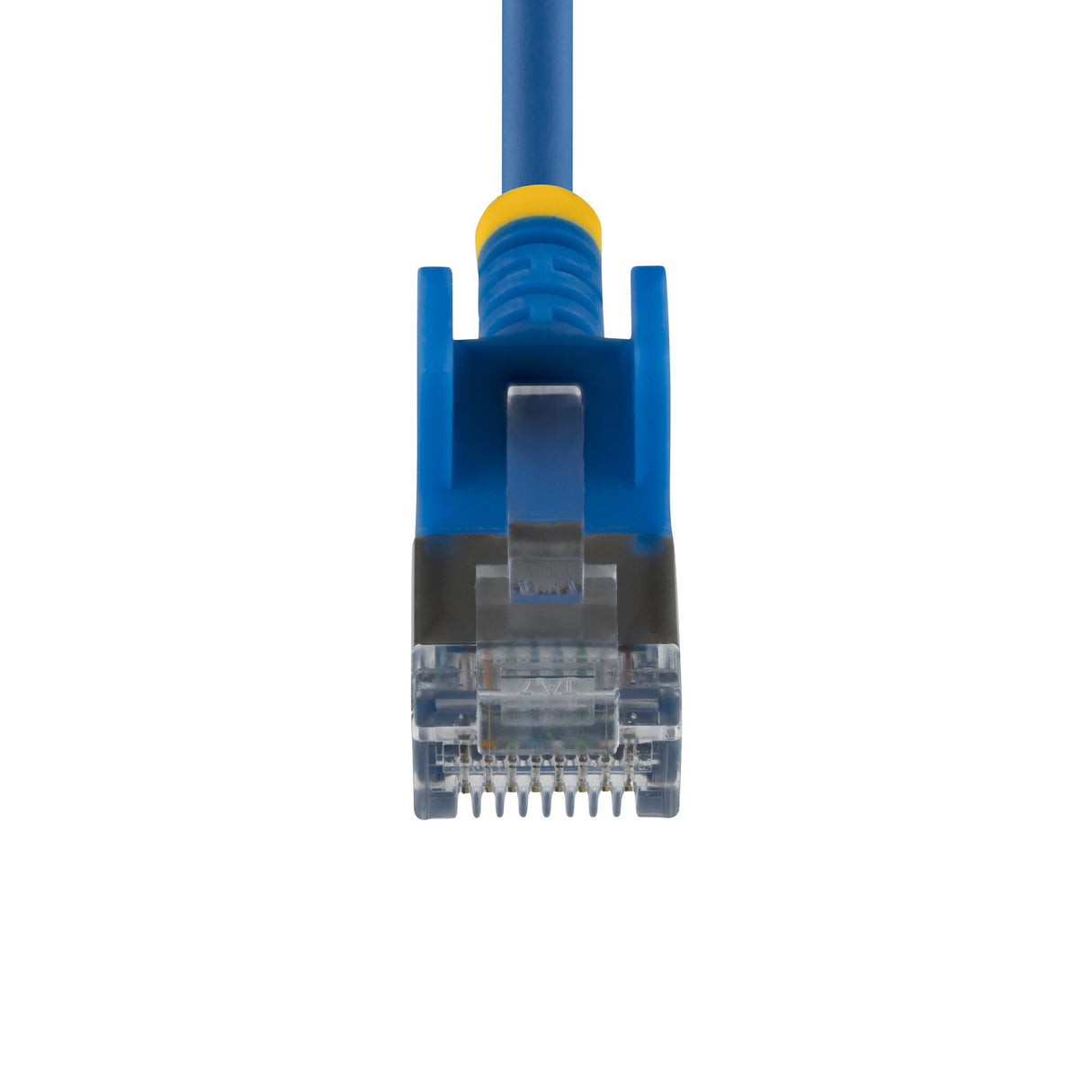 StarTech.com 50cm Blue Ultra Slim Cat6A Ethernet Cable, Snagless, FTP, Pure Bare Copper Wire, 34AWG Slim RJ45 Network Patch Cord, Individually Tested