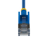 StarTech.com 15cm Blue Ultra Slim Cat6A Ethernet Cable, 10 pack, Snagless, FTP, Pure Bare Copper Wire, 34AWG Ultra Slim RJ45 Network Patch Cord, Individually Tested