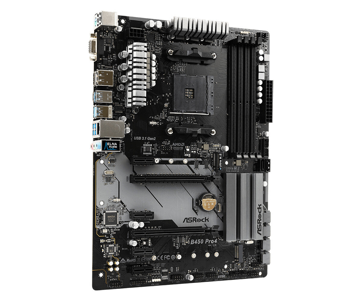 Asrock B450 Pro4 AMD B450 Socket AM4 ATX