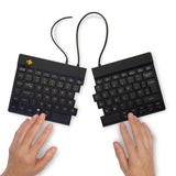 R-Go Tools Ergonomic keyboard R-Go Split Break v2 with break software, ergonomic split keyboard, QWERTY (UK), Wired, black