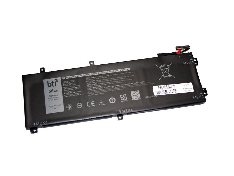 BTI 0TJDRR compatible 56Wh 3-cell battery for DELL G7 17 7700 SERIES VOSTRO 15 7500