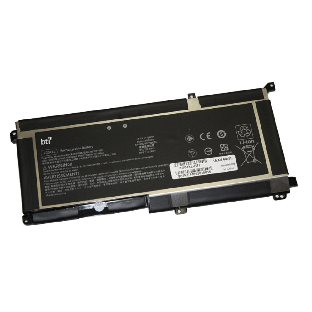 BTI HSTNN-IB8I compatible 64Wh 4-cell battery for HP Zbook Studio G5 Elitebook 1050 G1