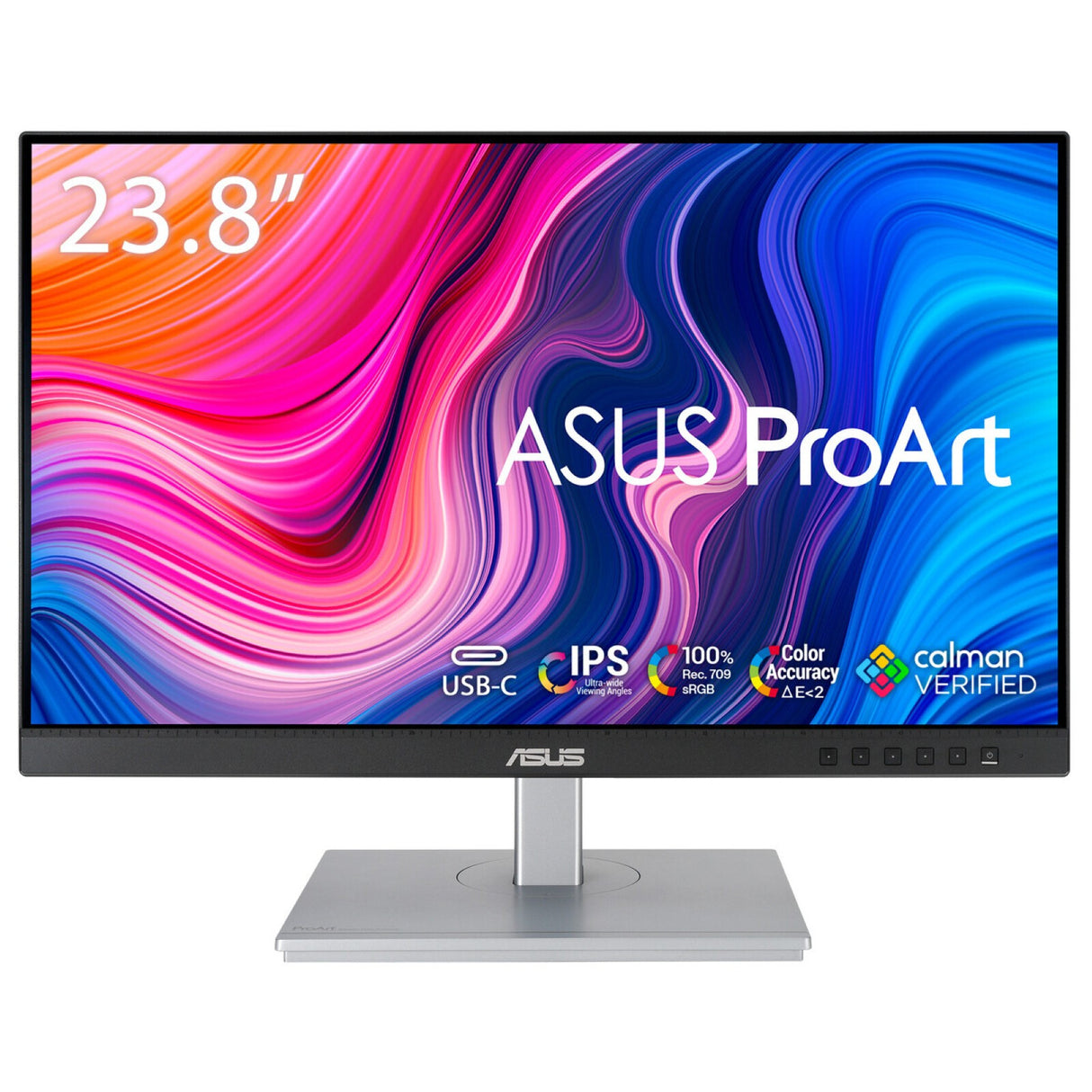 ASUS ProArt PA247CV computer monitor 60.5 cm (23.8") 1920 x 1080 pixels Full HD Black, Silver
