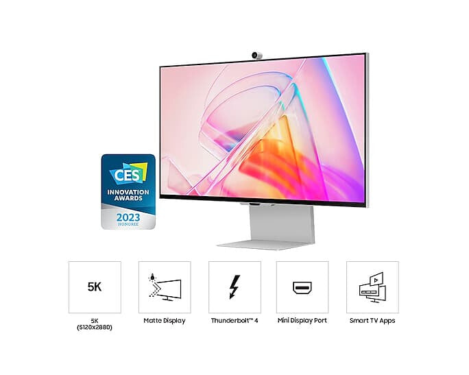 Samsung LS27C902PAU computer monitor 68.6 cm (27") 5120 x 2880 pixels 5K Ultra HD LED Silver