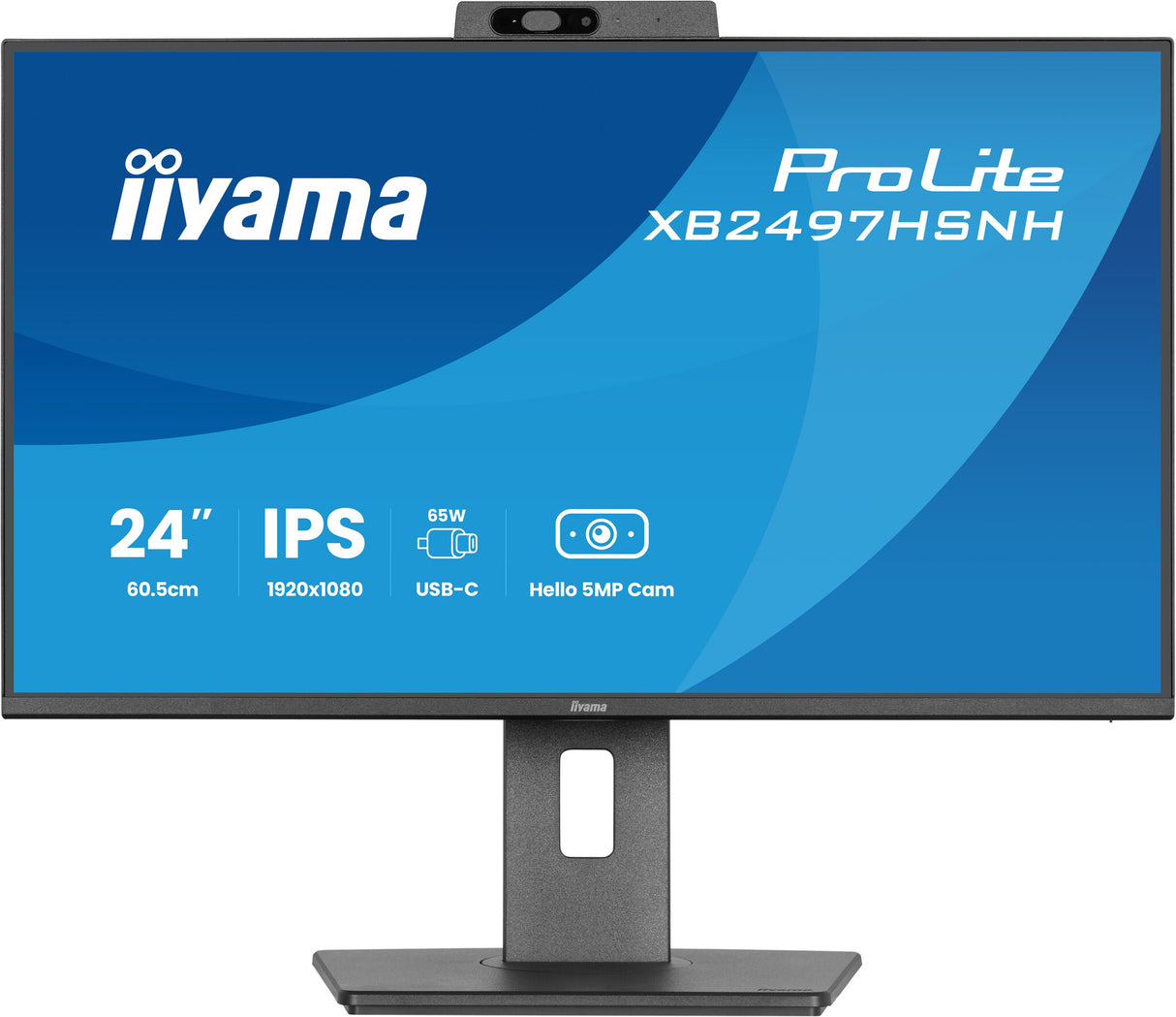 iiyama ProLite XB2497HSNH-B1 24IN IPS LCD 4MS 1920X1080 350CD/M2 HDMI/DP/USB 2 computer monitor 60.5 cm (23.8") 1920 x 1080 pixels Full HD Black