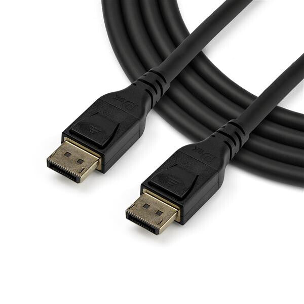StarTech.com 16ft (5m) VESA Certified DisplayPort 1.4 Cable, 8K 60Hz HBR3 HDR, UHD DisplayPort to DisplayPort Monitor Cord, Ultra HD 4K 120Hz DP 1.4 Video Cable M/M DP Connector