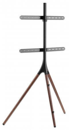Manhattan Tripod Floor Mount for TV & Monitors, Stand Assembly, For screens: 37" to 65", VESA compatability: all between 200x200 to 600x400mm - check the dimensions of the four mounting holes on back of screen to ensure it fits, Max 32kg, Black, LFD, Brac