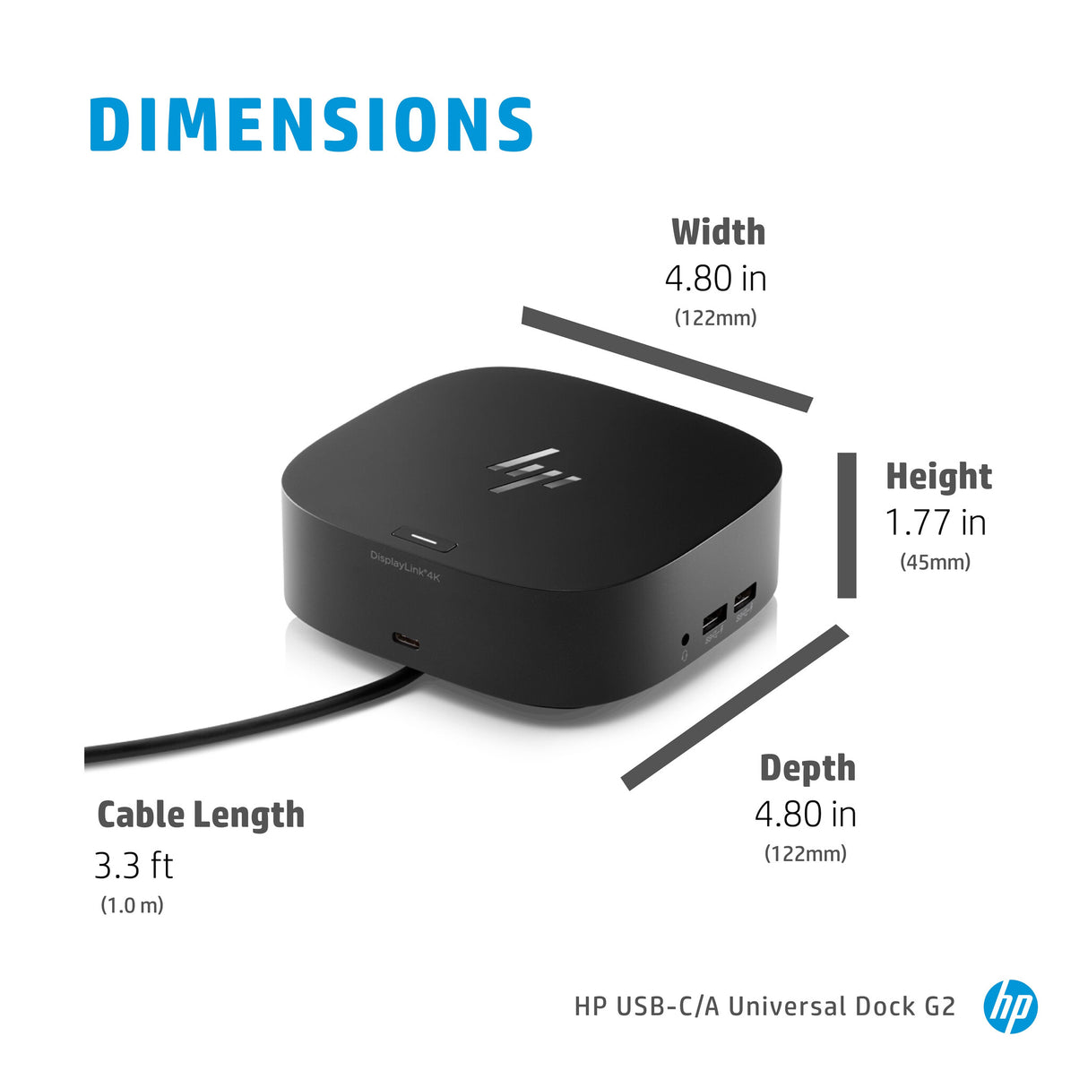 HP USB-C/A Universal Dock G2