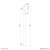 Neomounts ACL25-500BL Extension pole beamer ceiling mount - h 89 cm