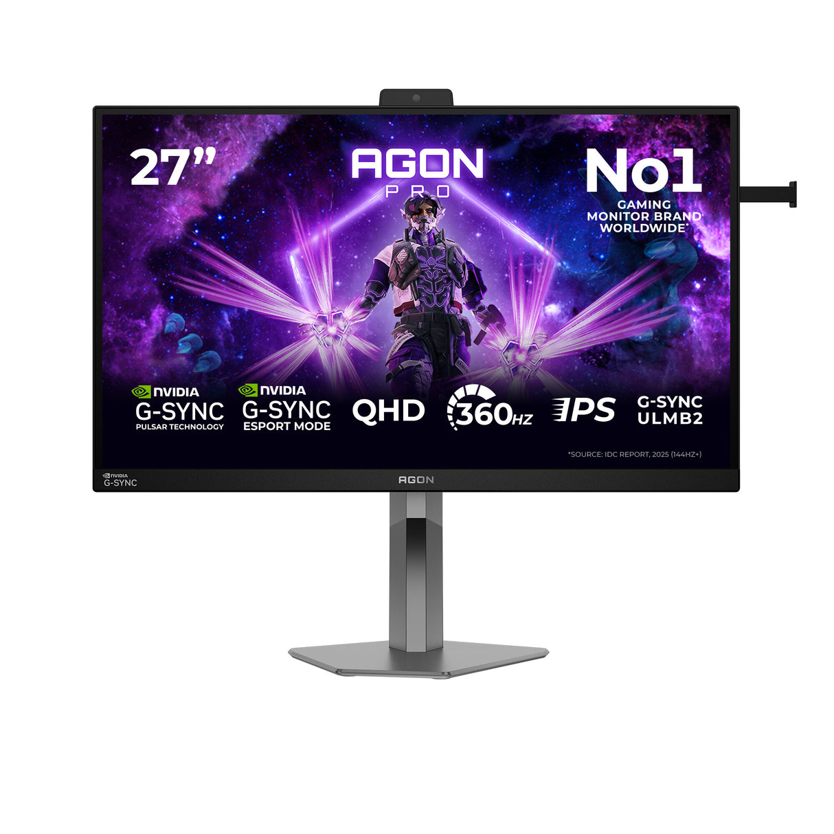 AOC AGON PRO AG276QSG2 computer monitor 68.6 cm (27") 2560 x 1440 pixels Quad HD Black, Grey