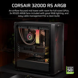 Corsair 3200D RS ARGB Mid-Tower PC Case - Smoke Midi Tower Black