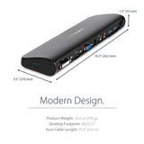 StarTech.com Dual-Monitor USB 3.0 Docking Station with HDMI & DVI/VGA~Dual Monitor USB 3.0 Laptop Docking Station with HDMI/DVI/VGA, 3x USB-A Hub, GbE, Audio, Universal Type-A Dock for Windows/macOS/ChromeOS - TAA Compliant