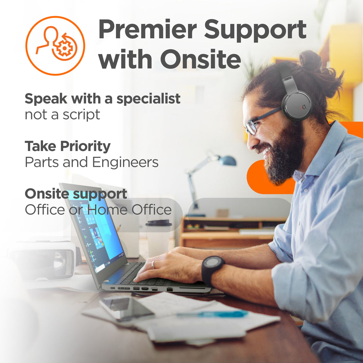 Lenovo Post Warranty Onsite + Premier Support - Extended service agreement - parts and labour - 2 years - on-site - for ThinkCentre M625, M630, M715q (2nd Gen), M71X, M72X, M75, V530, V530-15, V530S-07