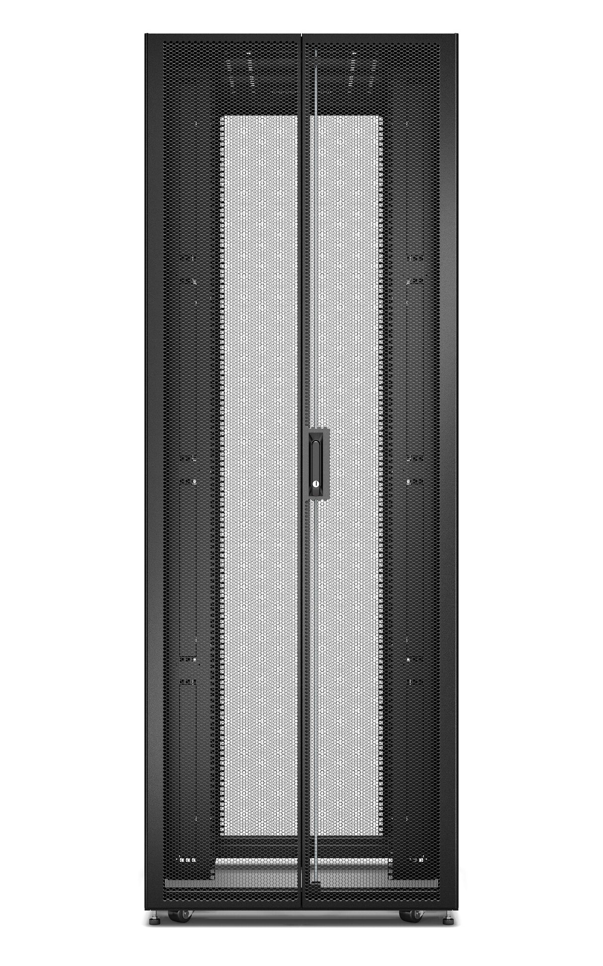 APC Easy Rack, 48U, Black, With Roof, Castors, Feet, 4 Brackets, and Side Panels, No Bottom, 2258H x 800W x 1000D mm