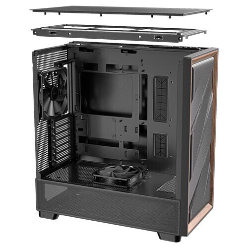 Antec 0-761345-10133-2 computer case Midi Tower Black, Wood