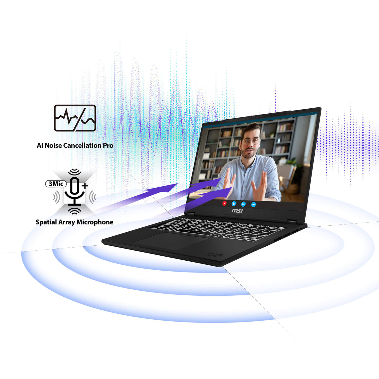 MSI Modern 14 H D2RMG-298UK Intel Core 5 210H Laptop 35.6 cm (14") Full HD+ 16 GB DDR4-SDRAM 512 GB SSD Wi-Fi 6E (802.11ax) Windows 11 Home Black
