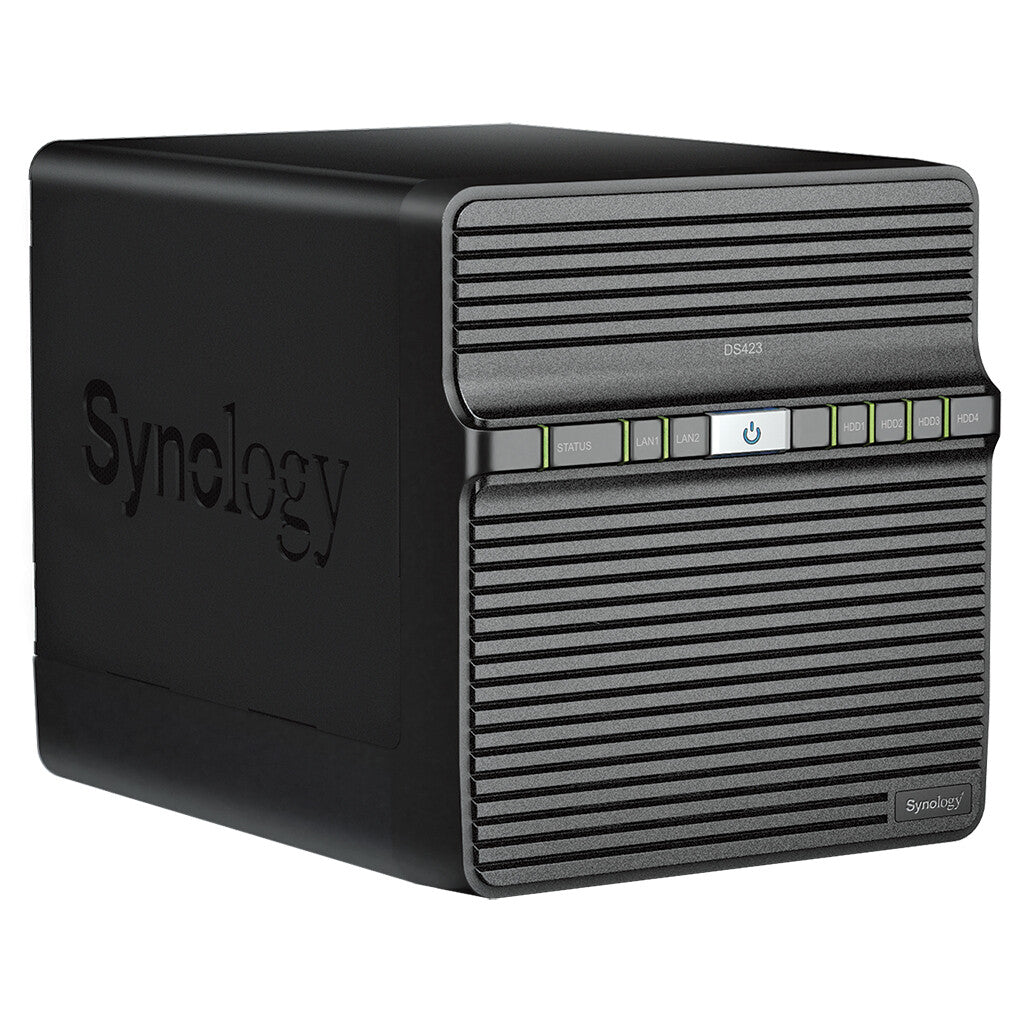 Synology DiskStation DS423 NAS Desktop Realtek RTD1619B 2 GB DDR4 48 TB HDD DiskStation Manager Black