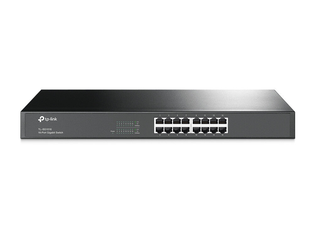 TP-LINK (TL-SG1016) Switch rackable non géré Gigabit 16 ports, boîtier en acier