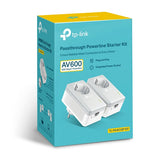 TP-Link Passthrough Powerline 600 Starter Kit, 1 Port