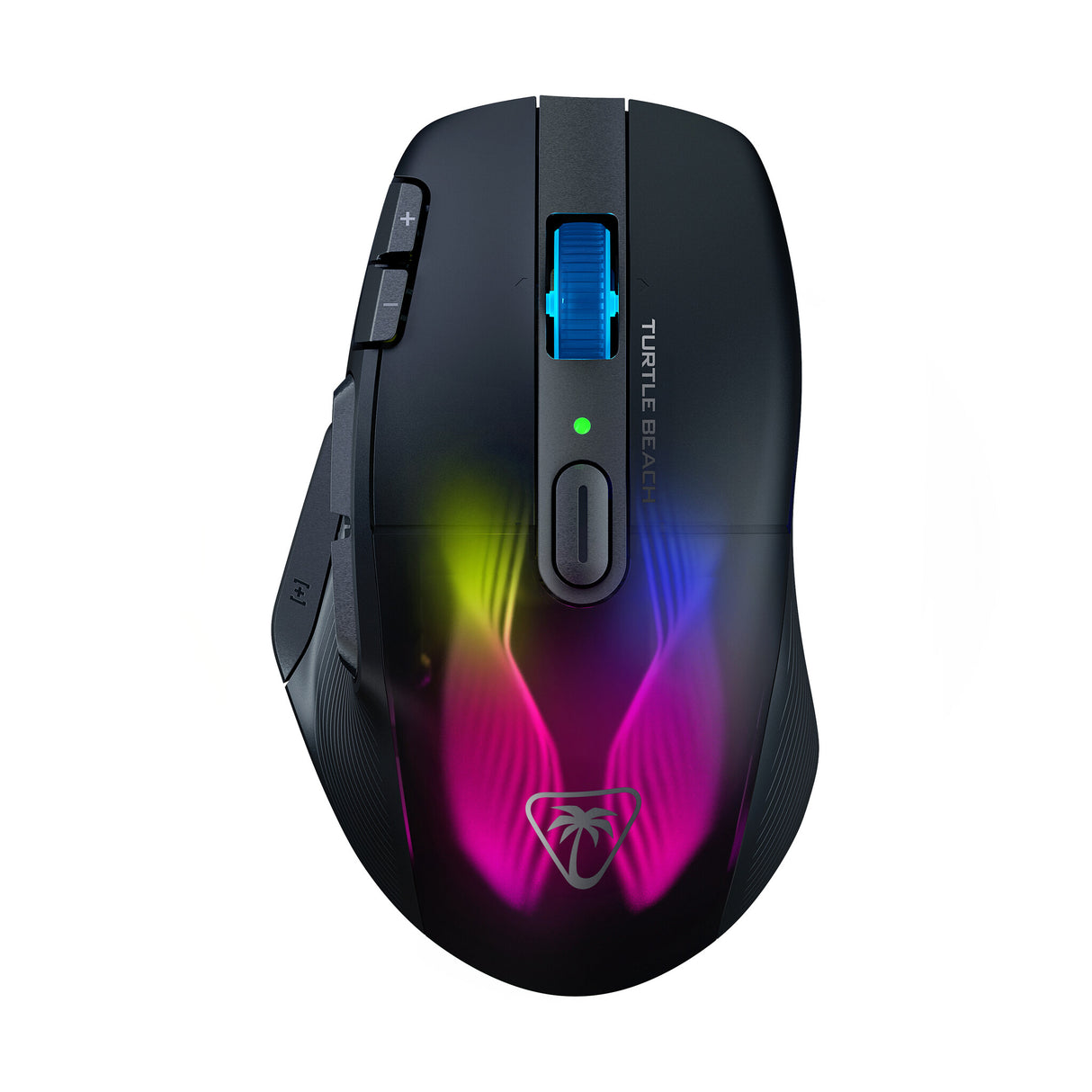 Turtle Beach Kone XP Air Black – Wireless Customizable Ergonomic RGB Gaming Mouse, Bluetooth, 19K DPI Optical Sensor, 100h Battery & Charging Dock, AIMO RGB Lighting, 4D Wheel