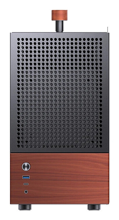 Jonsbo T6 Midi Tower Black, Wood