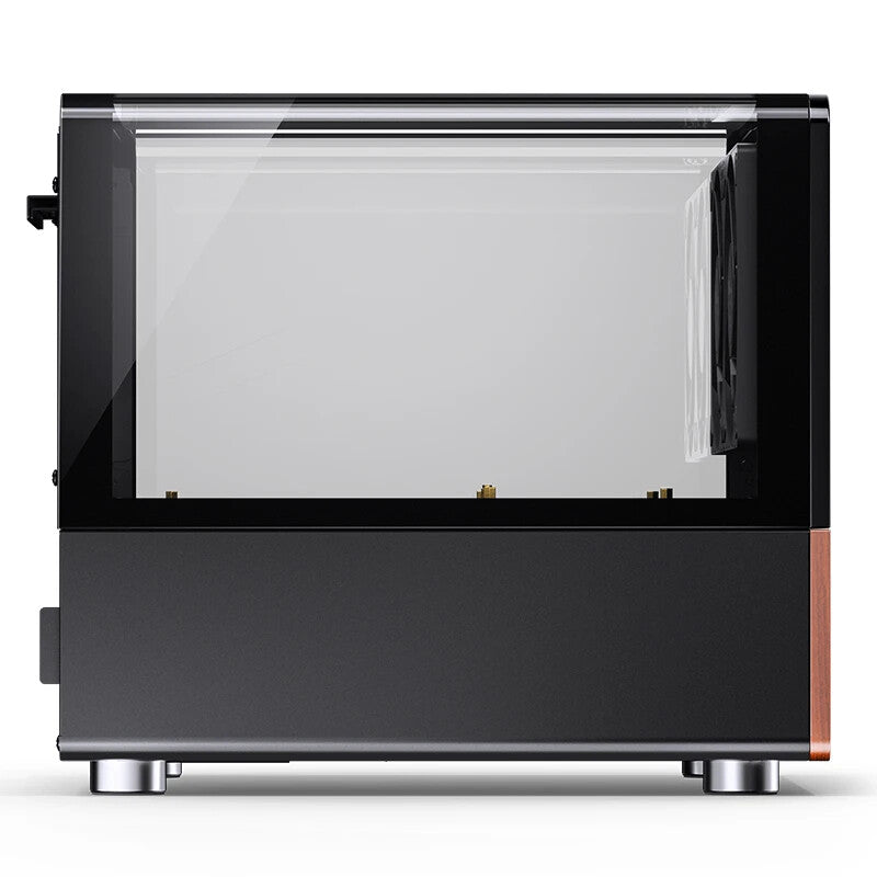 Jonsbo V12 BLACK computer case Black, Wood