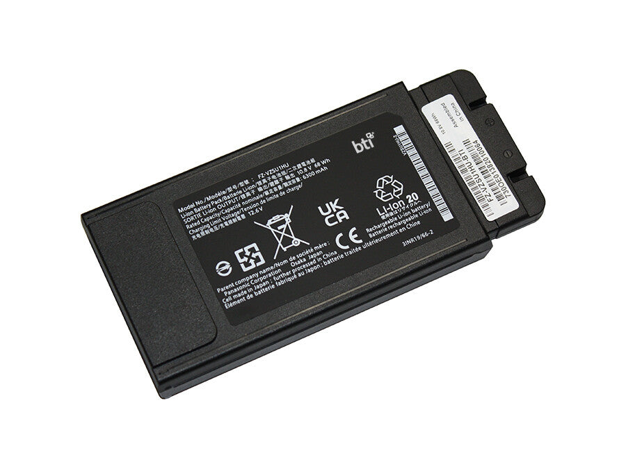 BTI 68Wh 6 cell FZ-VZSU1HU compatible battery for PANASONIC TOUGHBOOK FZ-55 MK3 TOUGHBOOK FZ-55 MK2 TOUGHBOOK FZ-55 MK1 TOUGHBOOK FZ-55 TOUGHBOOK 55
