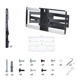 StarTech.com Ultra-Slim Articulating TV Wall Mount for up to 65-inch and 99lb/45kg Flat Screens, VESA 600x400, TAA-Compliant Low-Profile Bracket