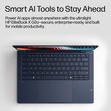 HP EliteBook X G2a 14 inch Notebook Next Gen AI PC Wolf Pro Security Edition Copilot+ PC AMD Ryzen AI 7 PRO Laptop 35.6 cm (14") 3K 32 GB LPDDR5x-SDRAM 512 GB SSD Wi-Fi 7 (802.11be) Windows 11 Pro Blue