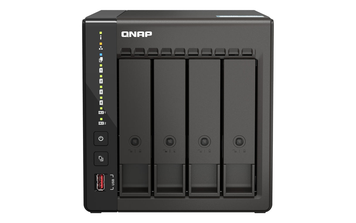 QNAP TS-453E NAS Tower Ethernet LAN Black J6412