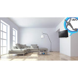 Manhattan Wall Mount for TV & Monitors (Spring Arm 3 pivots), For screens 17" to 55", VESA compatability: all between 75x75mm and 400x400mm - check the dimensions of the four mounting holes on back of screen to ensure it fits, Max 30kg, Black, Bracket