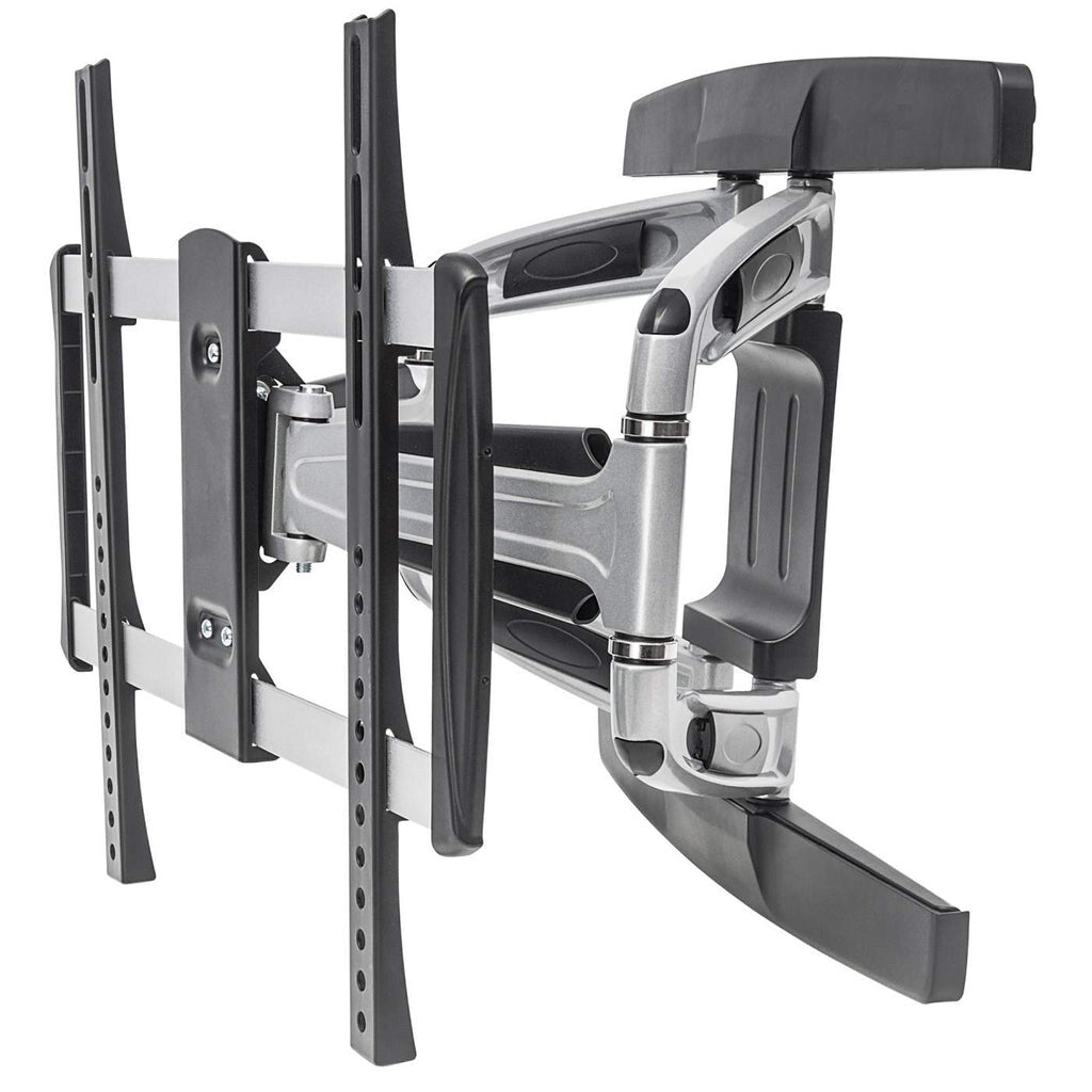 Manhattan Wall Mount for TV & Monitors (Full Motion), For screens 32" to 55", VESA compatability: all between 100x100mm and 400x400mm - check the dimensions of the four mounting holes on back of screen to ensure it fits, Max 50kg, Black, Bracket, Lifetime