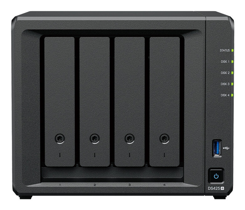 Synology DiskStation DS425+ NAS Intel® Celeron® J4125 2 GB DDR4 48 TB HDD Black