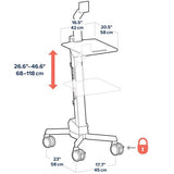 Ergotron Neo-Flex LCD Cart Grey Flat panel Multimedia cart/trolley