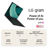 LG Gram 16Z90TL-G 16" Hybrid AI Copilot+ Laptop - Intel® Core™ Ultra 7 256V, 1TB SSD, 16 GB RAM - Black - [2025]