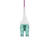 StarTech.com 10m (33ft) LC to LC (UPC) OM4 Multimode Fiber Optic Cable, Erika Violet, 50/125µm, 40G/100G, LOMMF/VCSEL, Uniboot Fiber Jumper Cord, OFNR Riser Rated