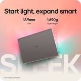 LG Gram Book 15.6" Copilot Laptop - Intel® Core™ i5 1334U, 512GB SSD, 16 GB RAM - Titan Silver