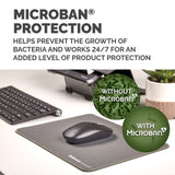 Fellowes Breyta XL Mouse Mat with Non-Slip Base XL Mouse Pad with Antibacterial Protection Grey