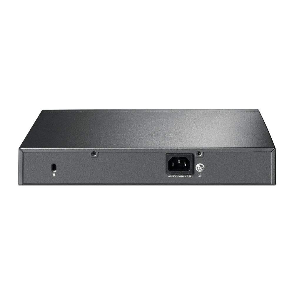 TP-LINK (TL-SX1008) Switch de escritorio/montaje en rack multigigabit 10G no administrado de 8 puertos, 8x 100/1G/2.5G/5G/10G, ventilador de bajo ruido, caja de acero