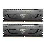 Kit de memoria del sistema Patriot Viper Steel DDR4 de 16 GB (2 x 8 GB) de 3200 MHz con escudo térmico gris plomizo