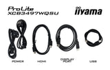 iiyama ProLite XCB3494WQSU-B1 computer monitor 86.4 cm (34") 3440 x 1440 pixels UltraWide Quad HD LED Black