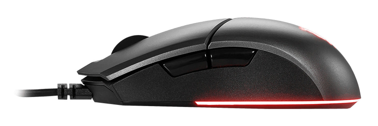 MSI CLUTCH GM11 WHITE Gaming Mouse '2-Zone RGB, upto 5000 DPI, 6 Programmable button, Symmetrical design, OMRON Switches, Center'