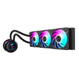 GIGABYTE AORUS WATERFORCE X II 360 AIO Liquid CPU Cooler - 3x120mm ARGB Fans, full-color LCD, MAGNETIC interlocking mechanism, DAISY-CHAIN, Intel LGA 1851 and AMD AM5 Compatible