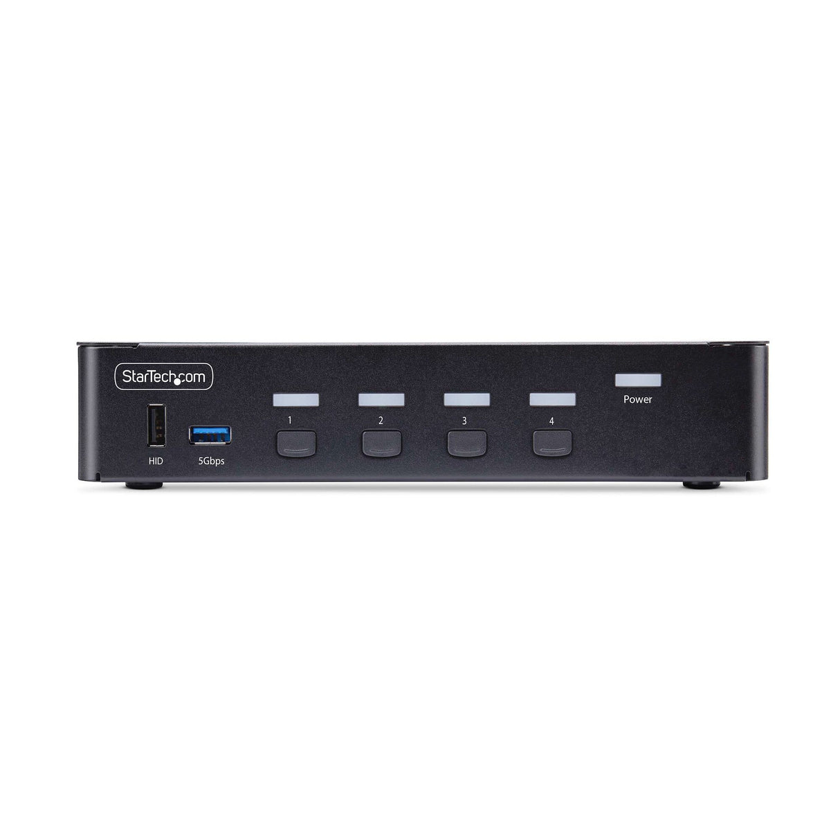 StarTech.com 4-Port DisplayPort KVM Switch, 8K 60Hz / 4K 144Hz, Single Display, DP 1.4, 2x USB 3.0 Ports, 4x USB 2.0 HID Ports, Push-Button & Hotkey Switching, TAA Compliant - OS Independent, Metal Housing
